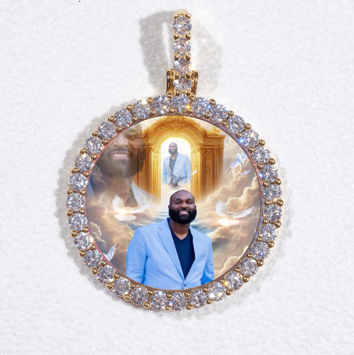 3D CIRCLE CUSTOM PICTURE PENDANT SMALL SIZE