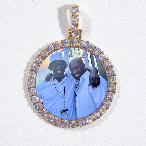 3D CIRCLE CUSTOM PICTURE PENDANT SMALL SIZE