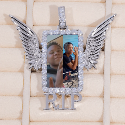 RIP WING 3D CUSTOM PICTURE PENDANT
