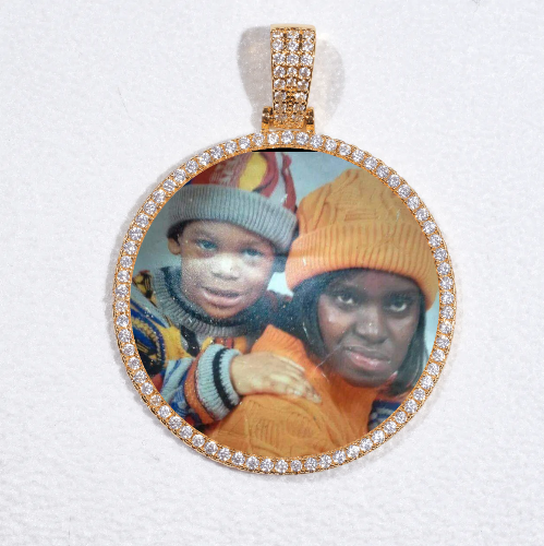 MEDIUM 3D CIRCLE CUSTOM PICTURE PENDANT