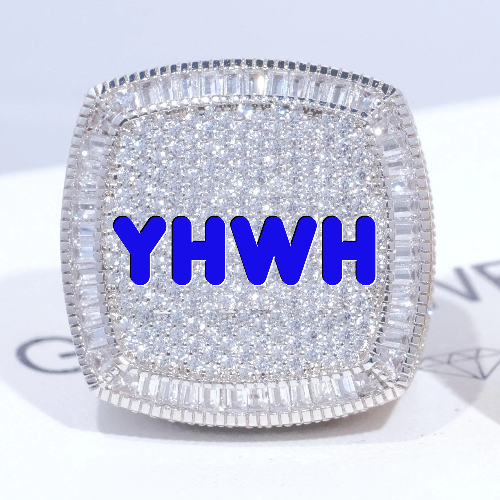 CUSTOM LETTER 3D ICED RING