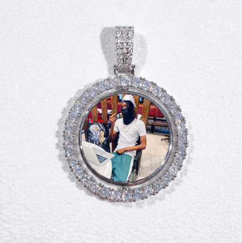 3D Spinning 2-Faced Custom Picture Pendant