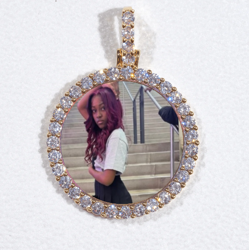 3D CIRCLE CUSTOM PICTURE PENDANT SMALL SIZE