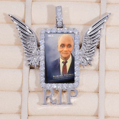 RIP WING 3D CUSTOM PICTURE PENDANT