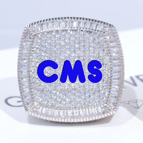 CUSTOM LETTER 3D ICED RING