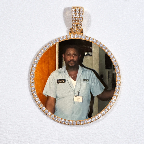 MEDIUM 3D CIRCLE CUSTOM PICTURE PENDANT