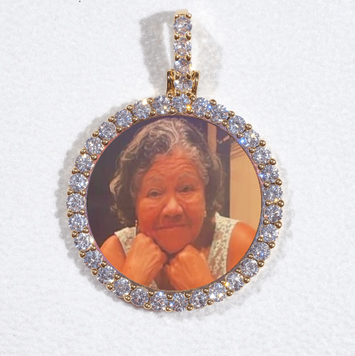 3D CIRCLE CUSTOM PICTURE PENDANT SMALL SIZE