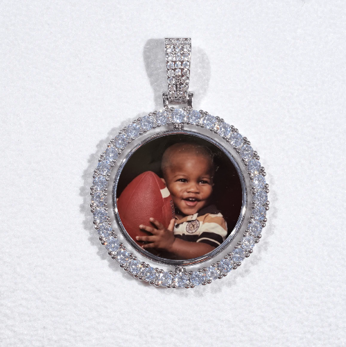 3D Spinning 2-Faced Custom Picture Pendant