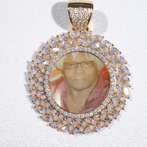 Large 3D Wheat Ear Custom Picture Pendant