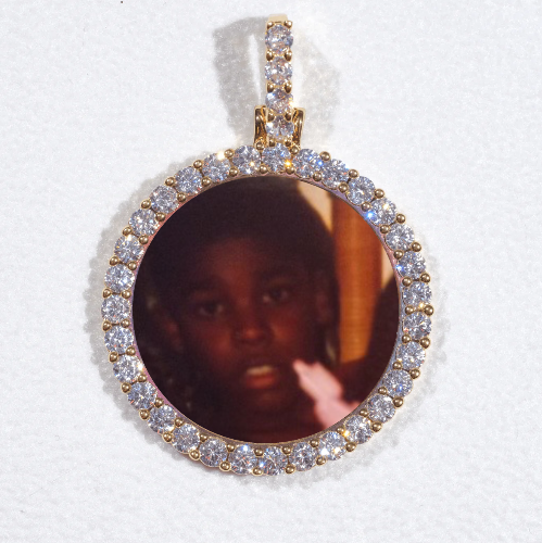 3D CIRCLE CUSTOM PICTURE PENDANT SMALL SIZE