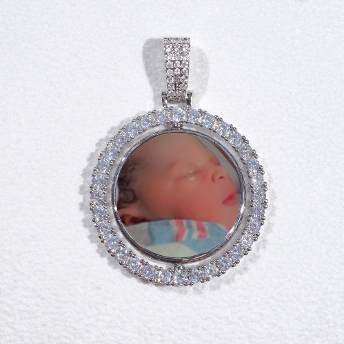3D Spinning 2-Faced Custom Picture Pendant