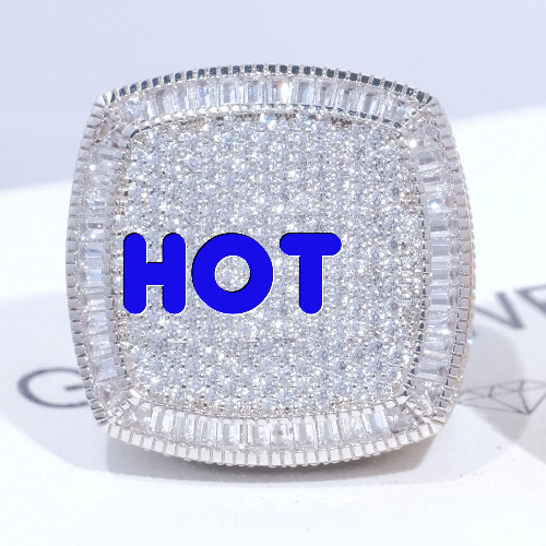 CUSTOM LETTER 3D ICED RING