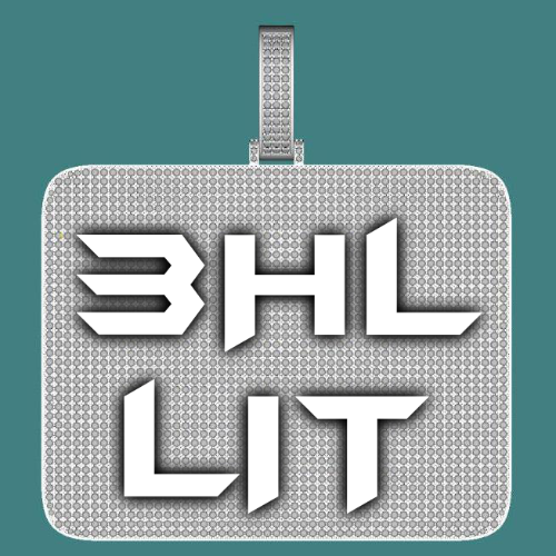 CUSTOM LETTER NECKLACE 3D BIG SQUARE