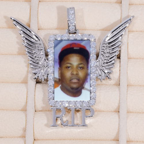 RIP WING 3D CUSTOM PICTURE PENDANT