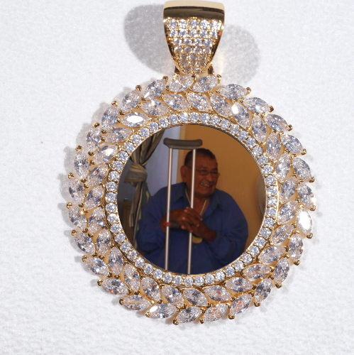 Large 3D Wheat Ear Custom Picture Pendant