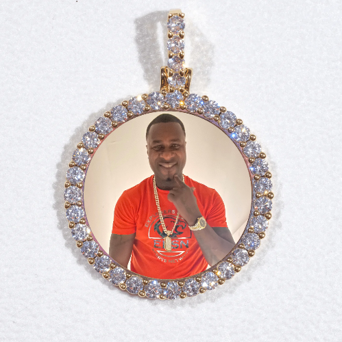 3D CIRCLE CUSTOM PICTURE PENDANT SMALL SIZE