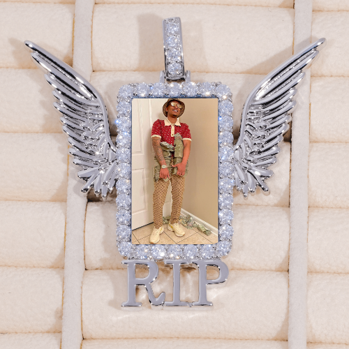 RIP WING 3D CUSTOM PICTURE PENDANT