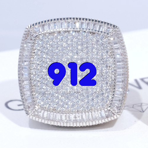 CUSTOM LETTER 3D ICED RING
