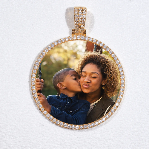 MEDIUM 3D CIRCLE CUSTOM PICTURE PENDANT