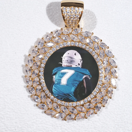 Large 3D Wheat Ear Custom Picture Pendant