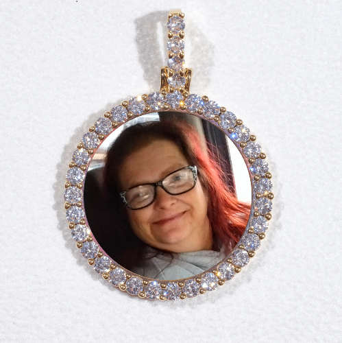 3D CIRCLE CUSTOM PICTURE PENDANT SMALL SIZE