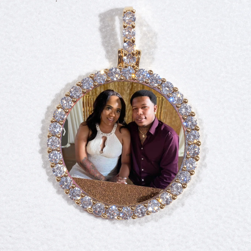 3D CIRCLE CUSTOM PICTURE PENDANT SMALL SIZE