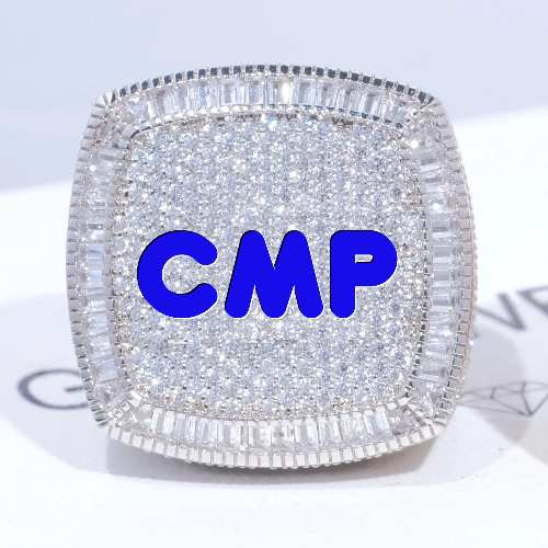 CUSTOM LETTER 3D ICED RING