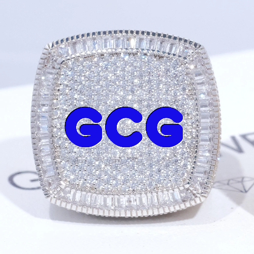 CUSTOM LETTER 3D ICED RING