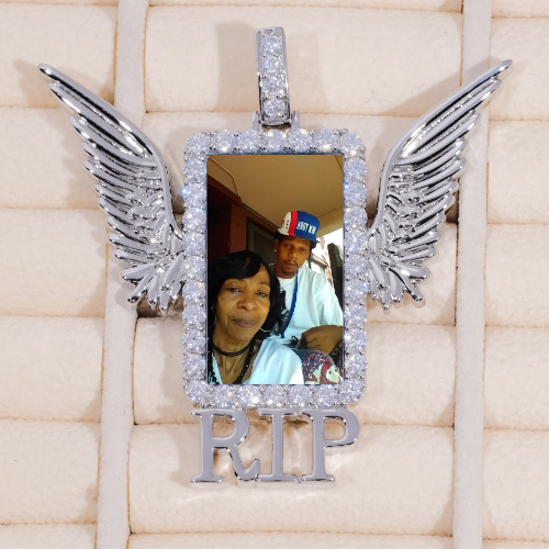 RIP WING 3D CUSTOM PICTURE PENDANT
