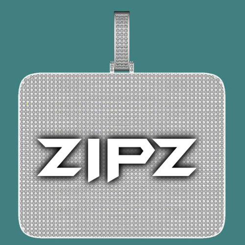 CUSTOM LETTER NECKLACE 3D BIG SQUARE