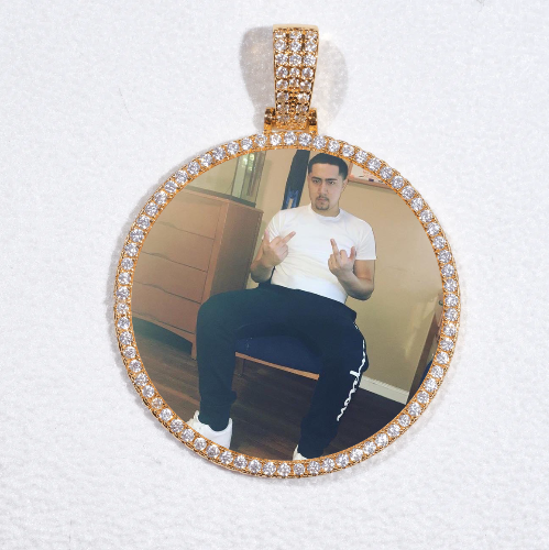 MEDIUM 3D CIRCLE CUSTOM PICTURE PENDANT