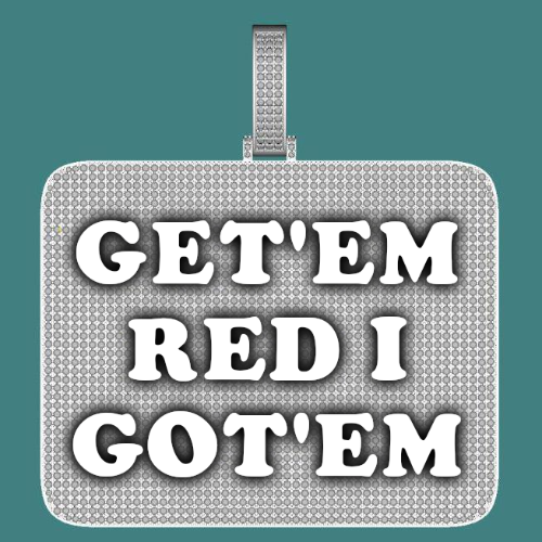 CUSTOM LETTER NECKLACE 3D BIG SQUARE