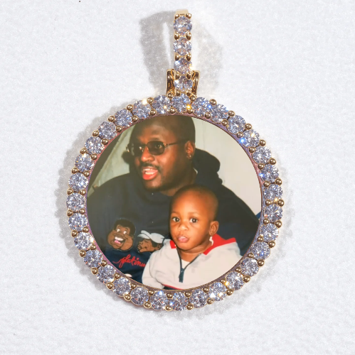 3D CIRCLE CUSTOM PICTURE PENDANT SMALL SIZE