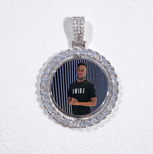 3D Spinning 2-Faced Custom Picture Pendant