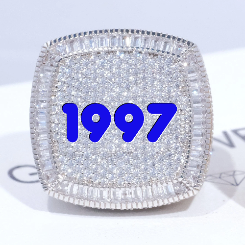 CUSTOM LETTER 3D ICED RING