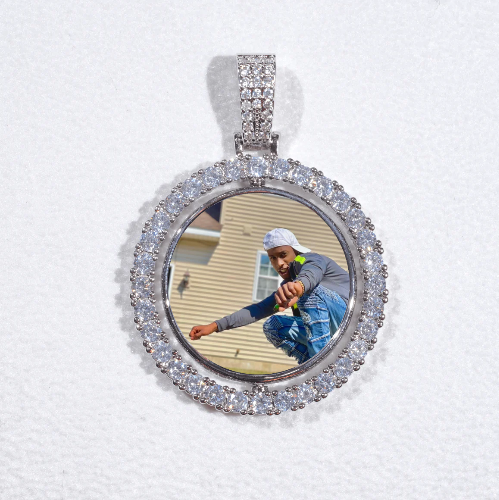 3D Spinning 2-Faced Custom Picture Pendant