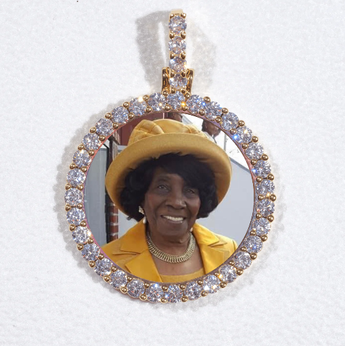 3D CIRCLE CUSTOM PICTURE PENDANT SMALL SIZE