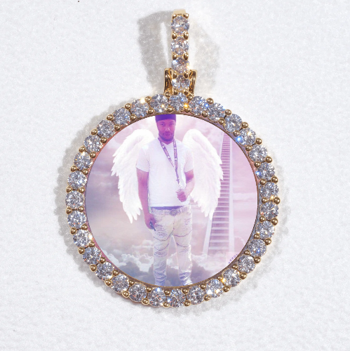 3D CIRCLE CUSTOM PICTURE PENDANT SMALL SIZE