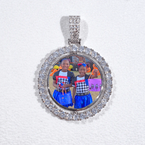 3D Spinning 2-Faced Custom Picture Pendant