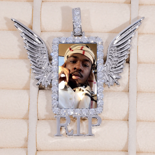 RIP WING 3D CUSTOM PICTURE PENDANT