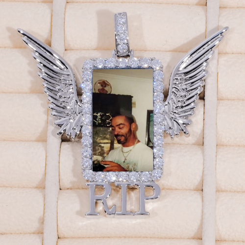 RIP WING 3D CUSTOM PICTURE PENDANT