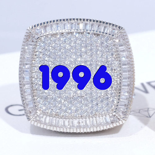 CUSTOM LETTER 3D ICED RING