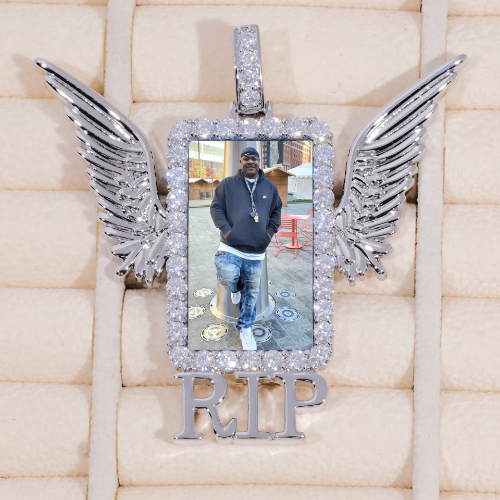 RIP WING 3D CUSTOM PICTURE PENDANT