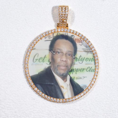 MEDIUM 3D CIRCLE CUSTOM PICTURE PENDANT