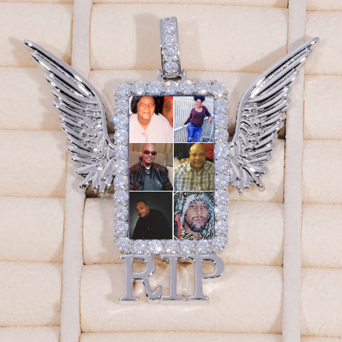 RIP WING 3D CUSTOM PICTURE PENDANT