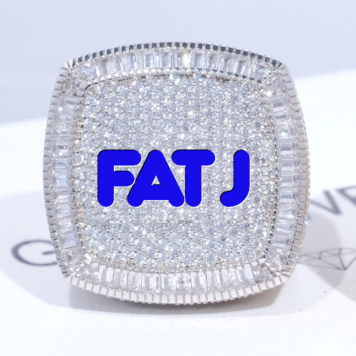 CUSTOM LETTER 3D ICED RING