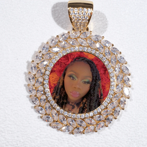 Large 3D Wheat Ear Custom Picture Pendant