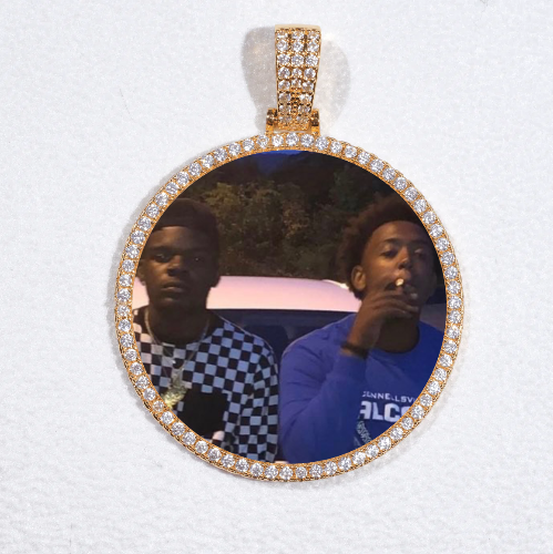 MEDIUM 3D CIRCLE CUSTOM PICTURE PENDANT