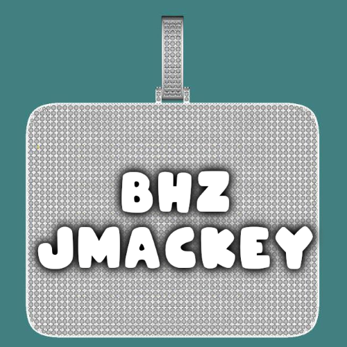 CUSTOM LETTER NECKLACE 3D BIG SQUARE