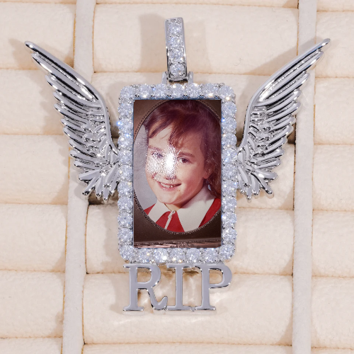 RIP WING 3D CUSTOM PICTURE PENDANT